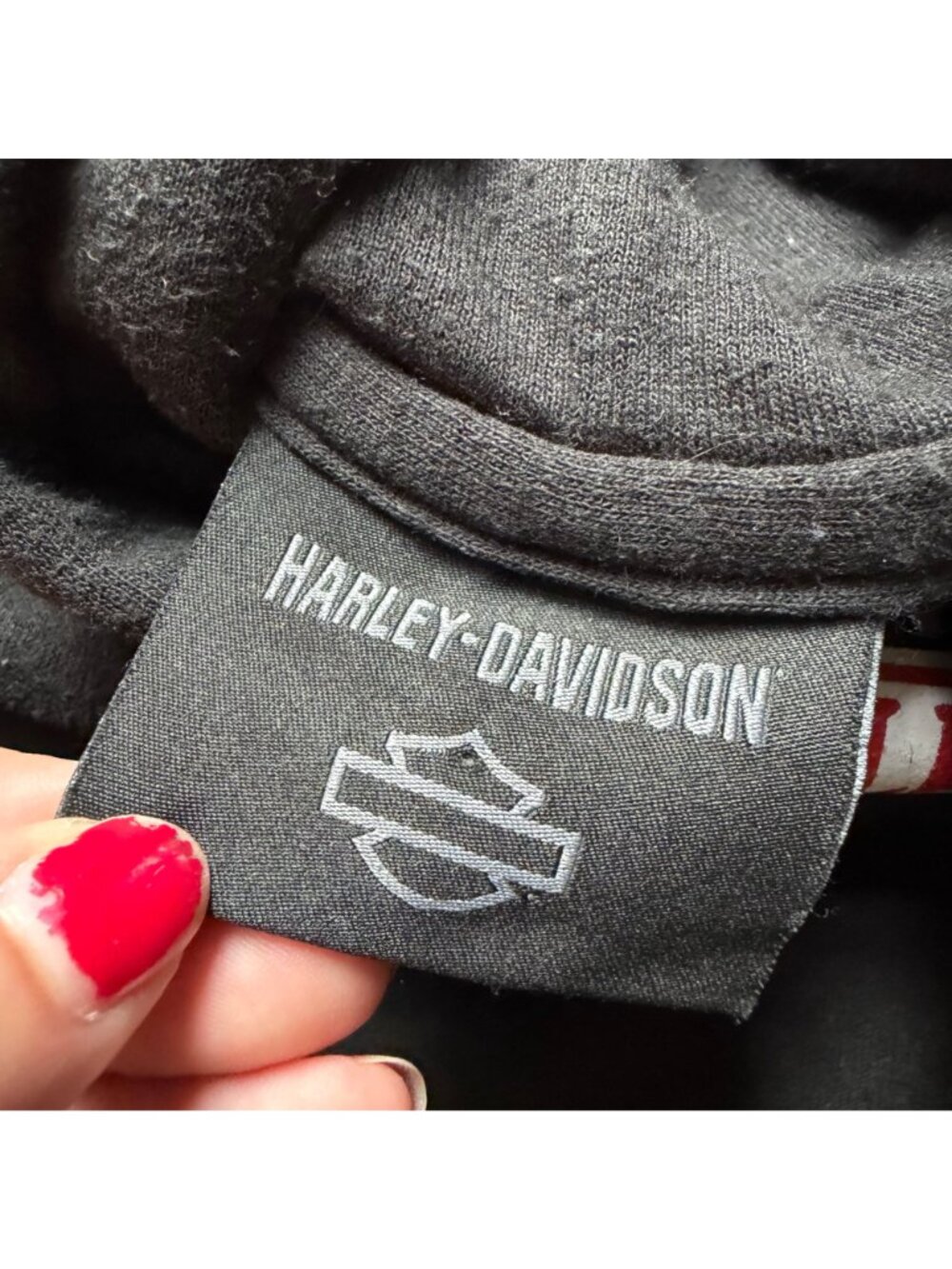 Harley-Davidson Christmas Hoodie Santa Riding Motorcycle Black L - Picture 3 of 5